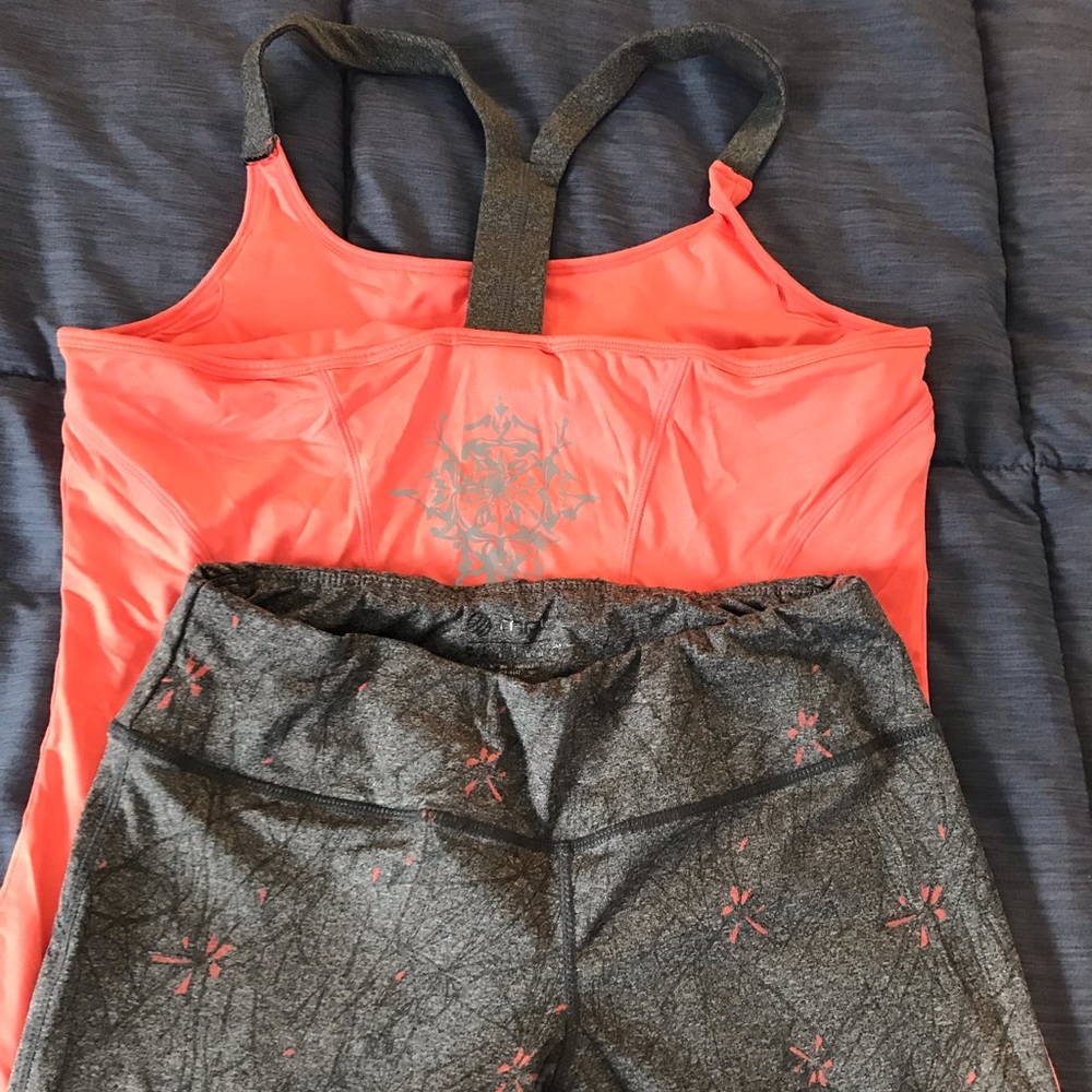 MPG tank and capris workout outfit